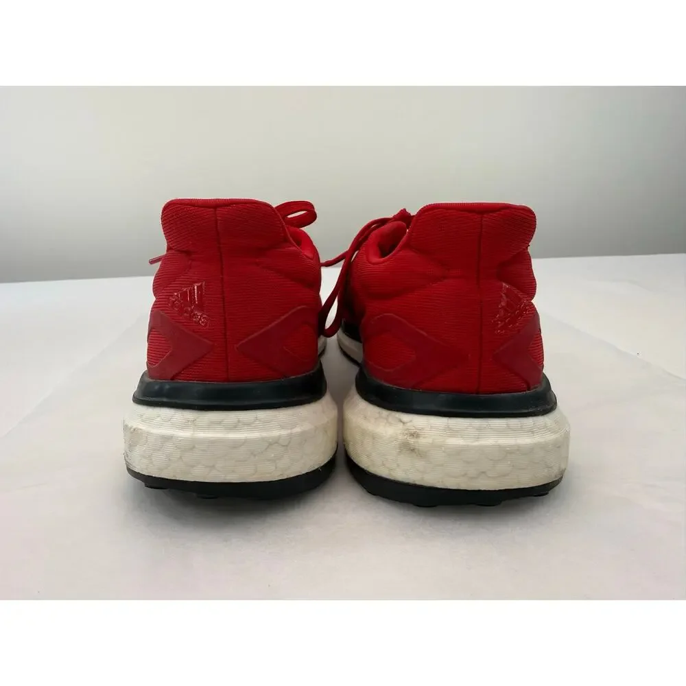 Adidas Sonic Drive Boost Running Shoes Red Black Mens Size 7.5 Athletic Sneakers